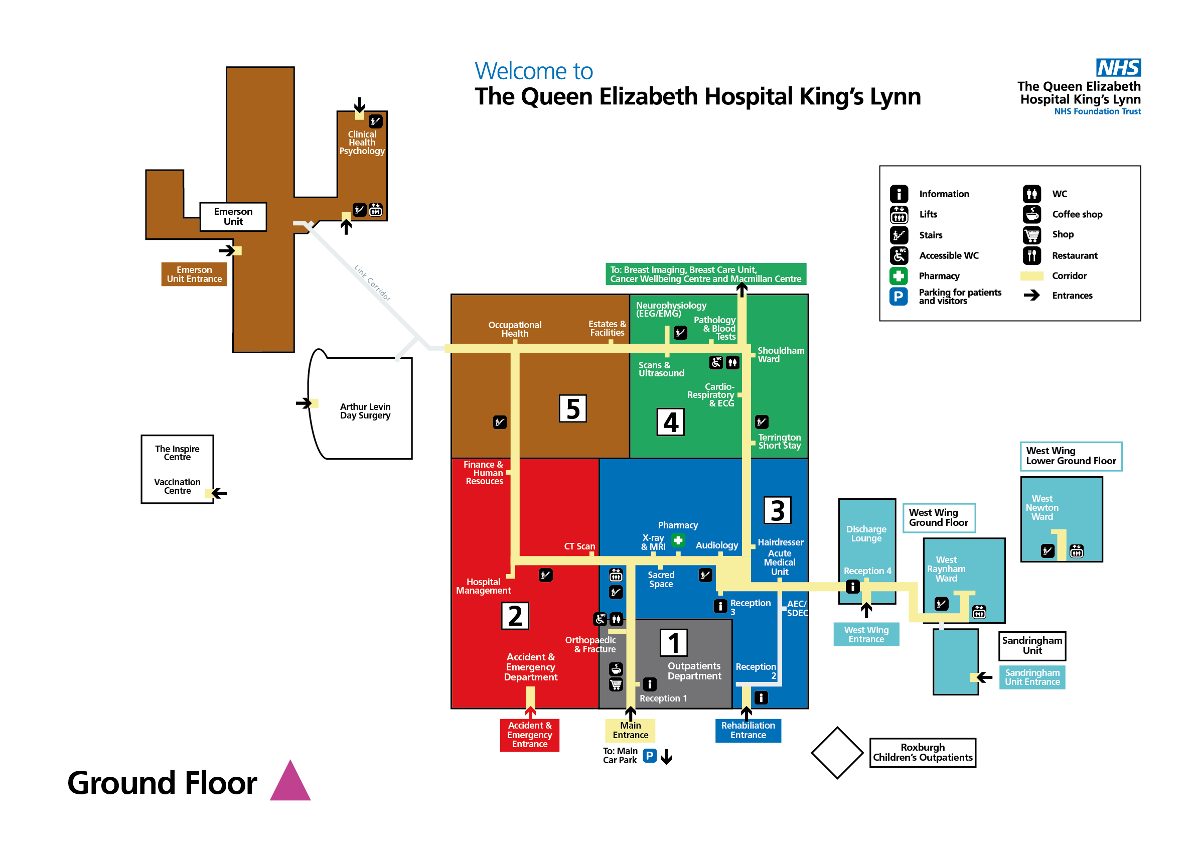 Image of hospital ground floor map