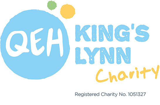 Image text: QEH King's Lynn Charity - registered charity no. 1051327