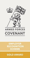 Armed Forces Covenant Employer Recognition Scheme Gold Award logo