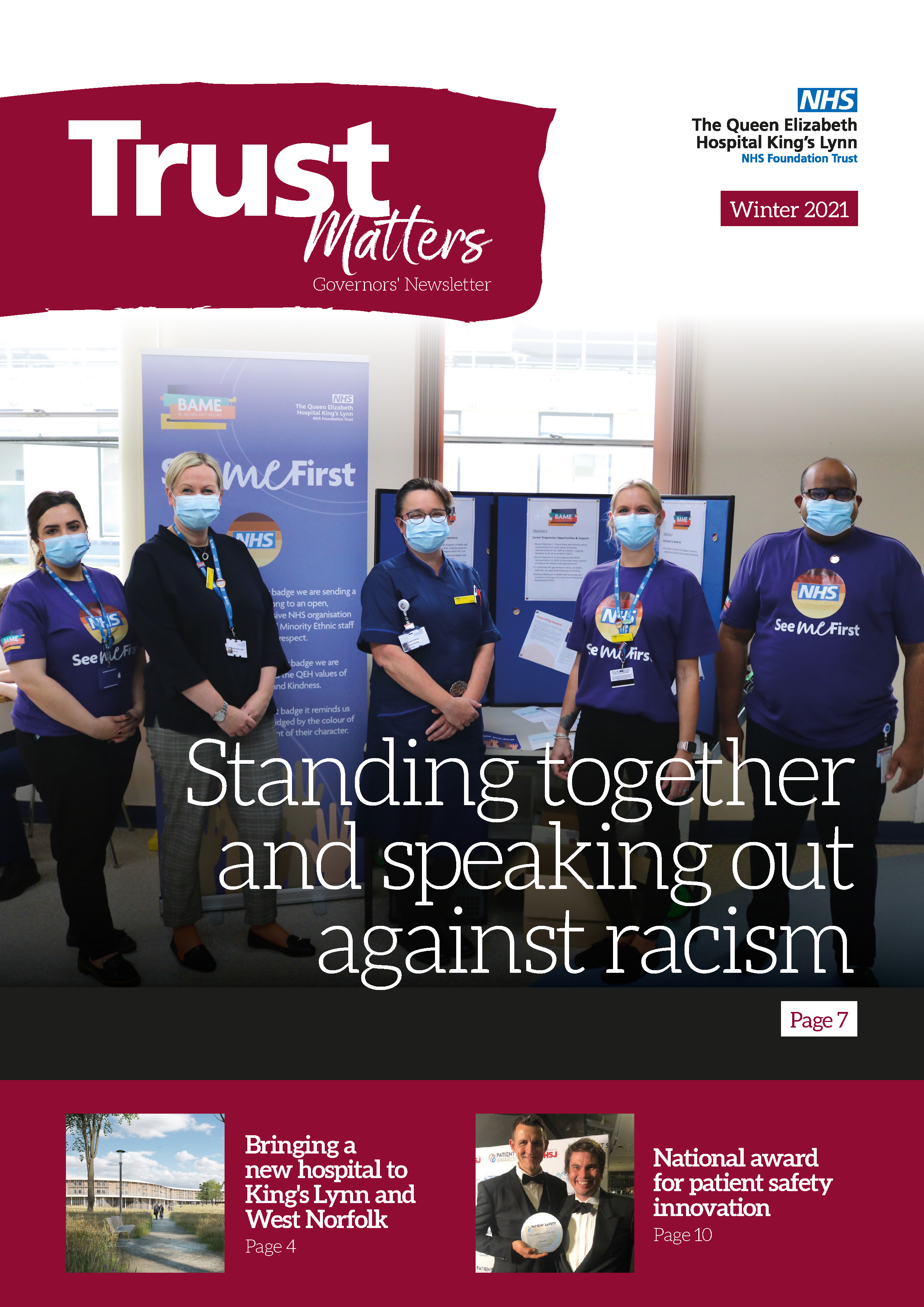 Image of the front cover of the Winter Trust Matters. 